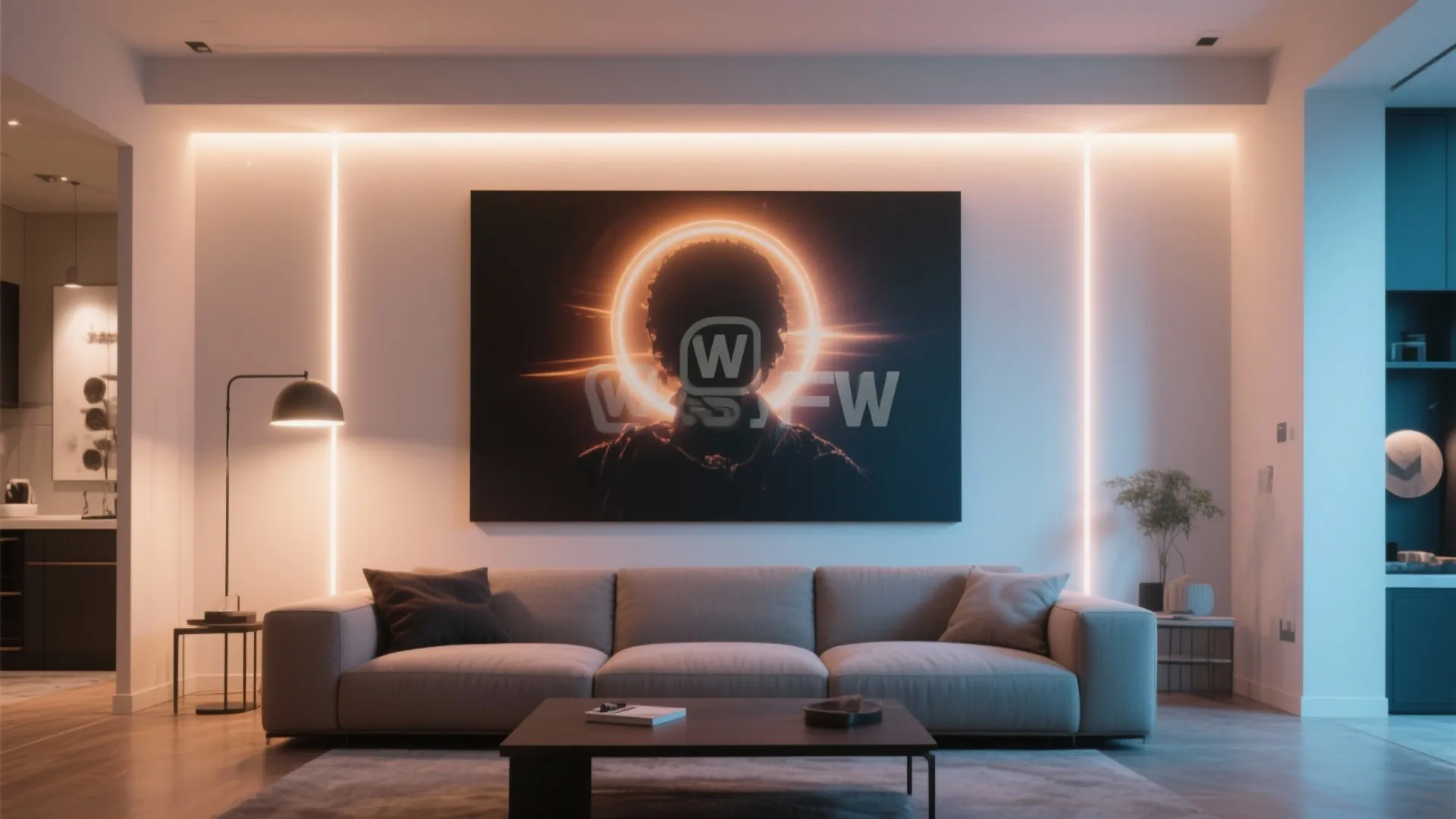 7. Behind Living Room Art