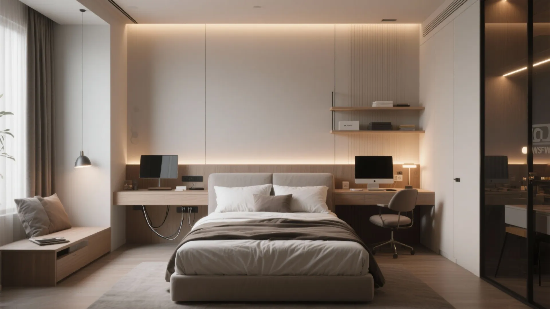 3. Behind-the-Bed Work Zone