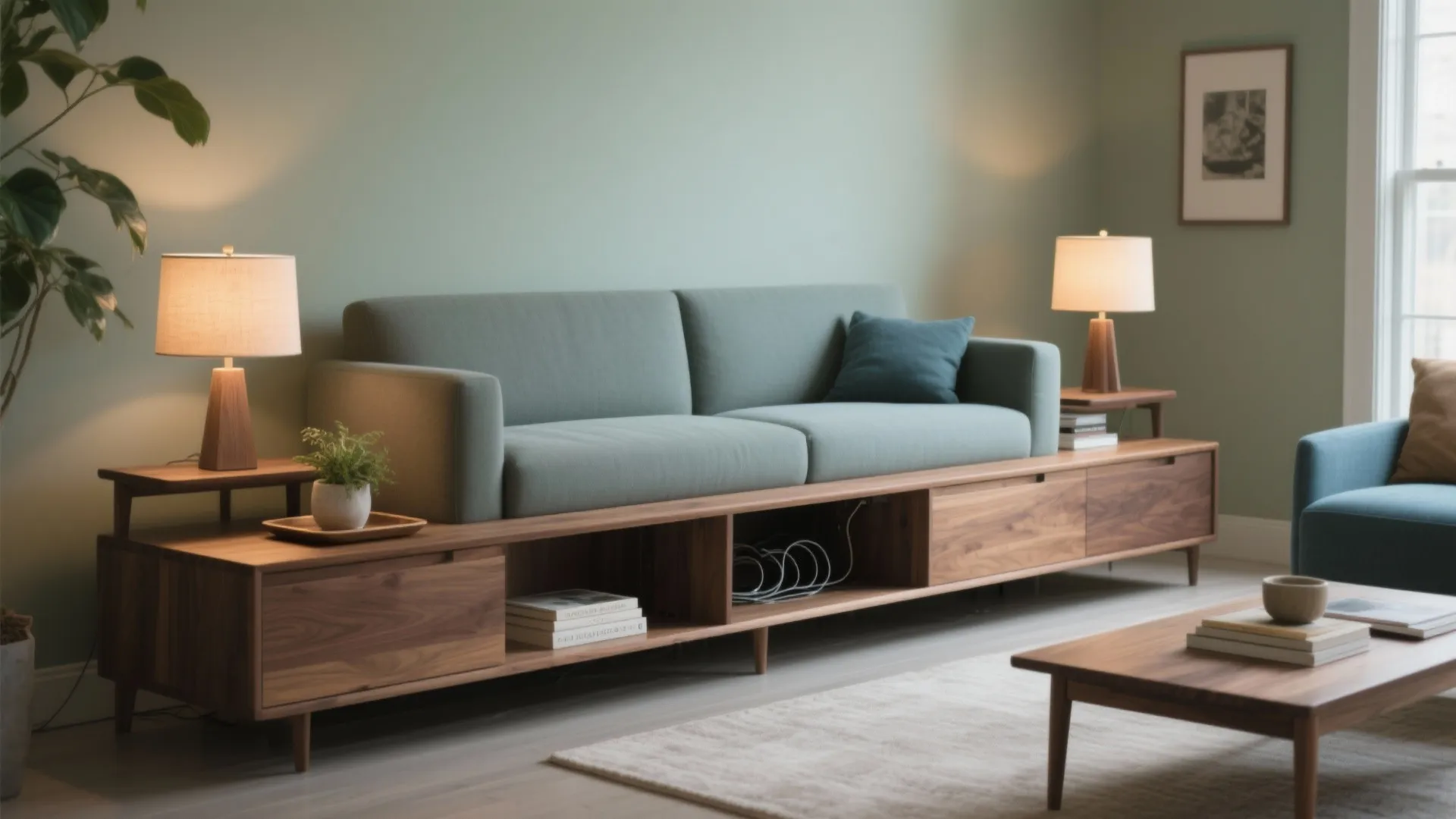 DIY Behind the Couch Table: Easy Storage & Style Upgrade: 1 Minute to a Stylish Living Room with a DIY Behind the Couch Table