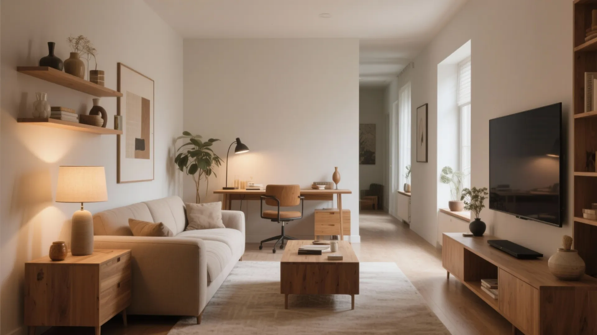 6. Behind-the-Sofa Desk