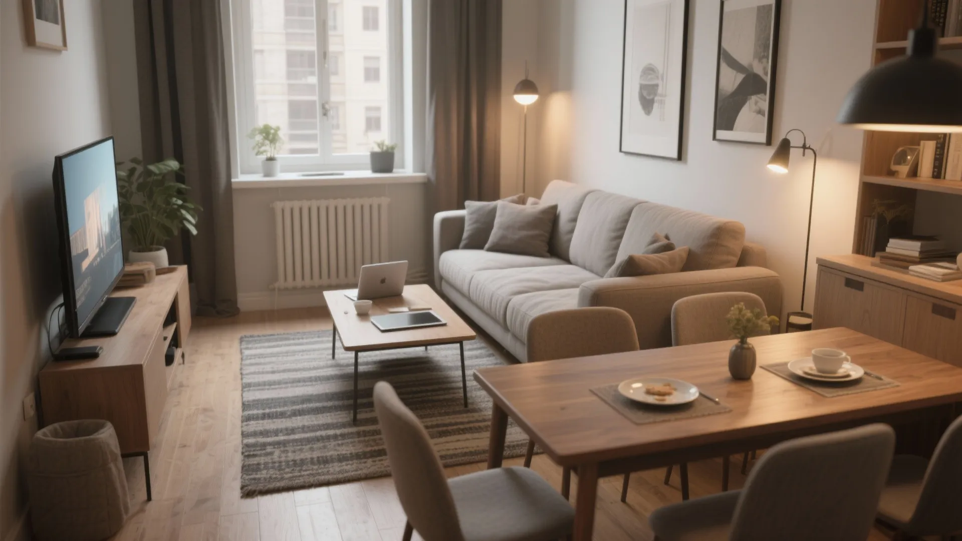 Small Dining Table Behind Couch: Smart Space-Saving Ideas: 1 Minute to Maximize Your Living Area with Clever Table Placement