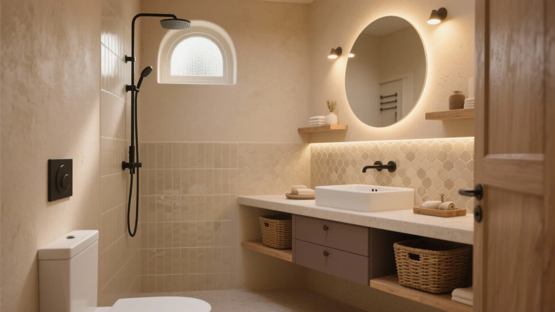 5 Small Bathroom Ideas in Beige: Cozy, stylish beige bathroom concepts that maximize space and light