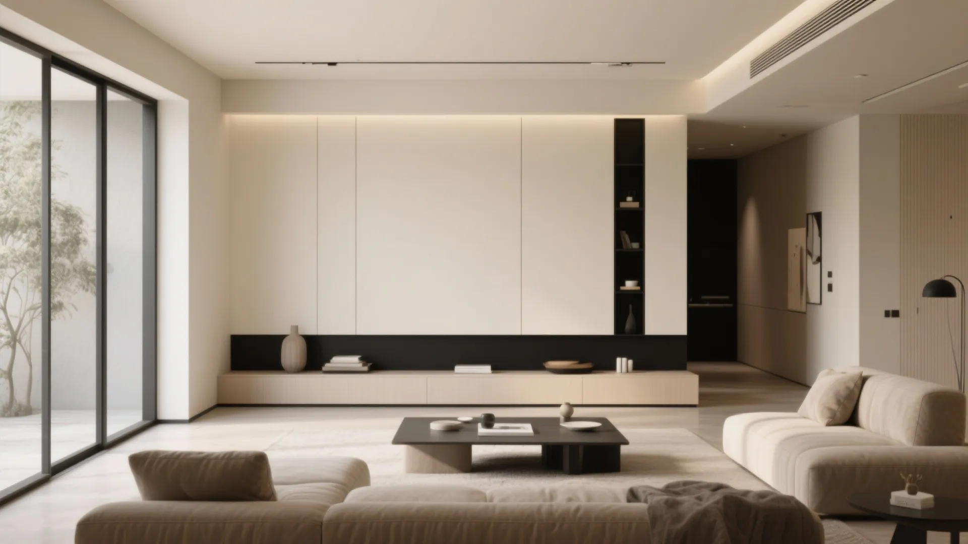 7. Beige and Black Balance