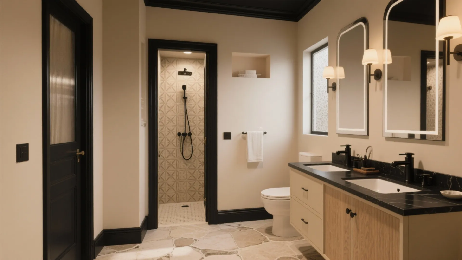 Beige & Black Bathroom Ideas: 5 Stylish Combos: Transform small bathrooms with beige and black — five practical design inspirations from a veteran interior designer