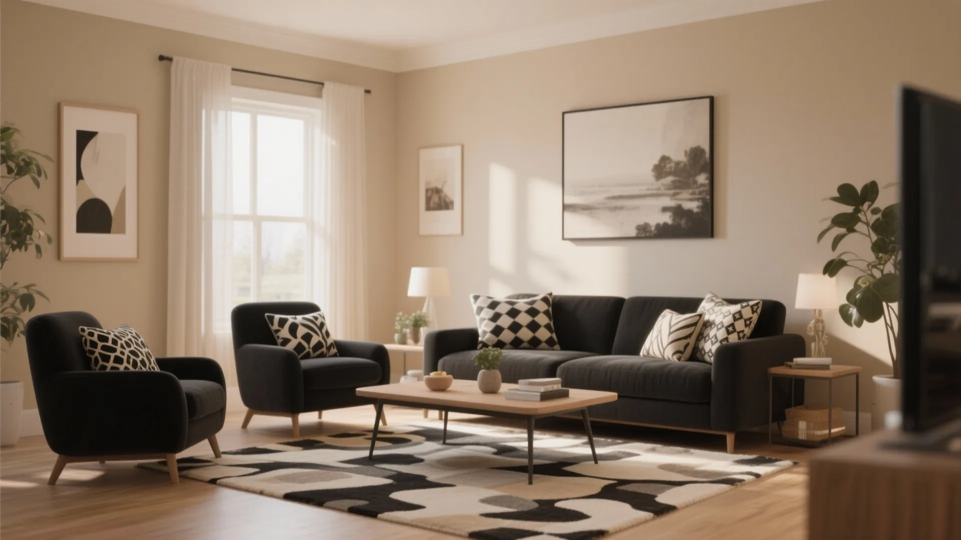 5. Warm Beige for Soft Contrast