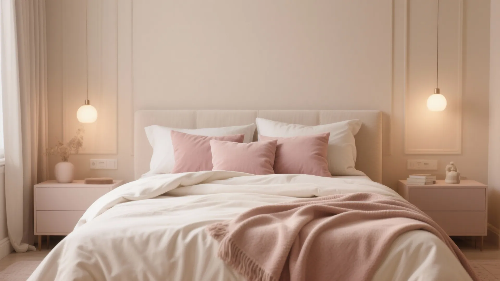 3. Beige + Dusty Rose + Cream