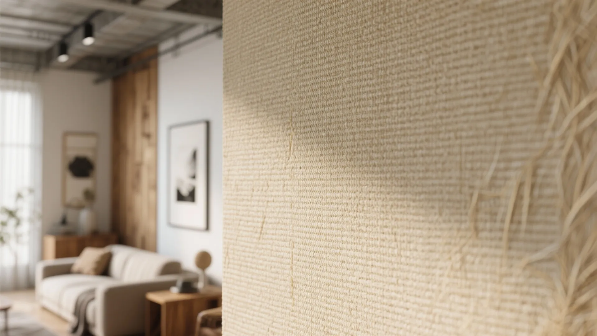 2. Textured Grasscloth Charm