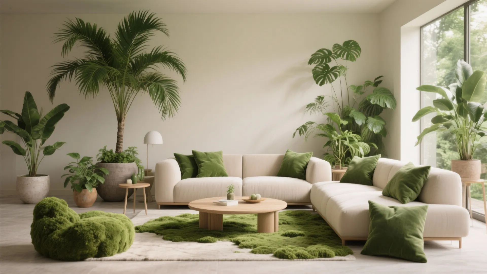 5. Beige and Green Botanical Theme