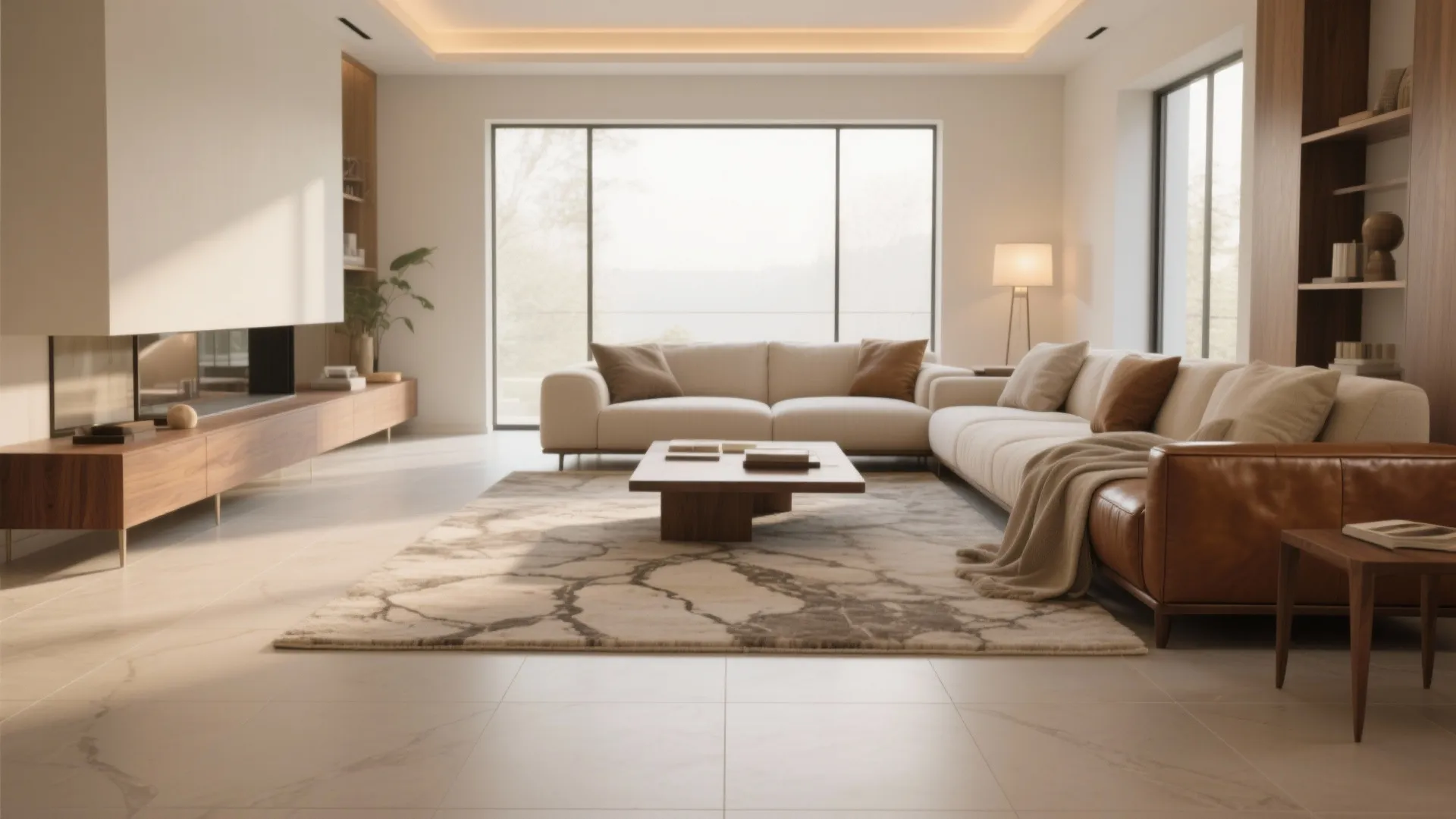 Beige Tiles for Living Room: Style Guide & Pro Tips: Fast-Track Your Space: 1 Minute to a Calm, Airy Living Room
