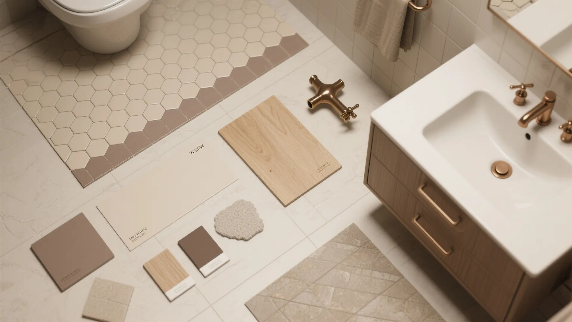 5. Small Pattern Accents in Beige Palette