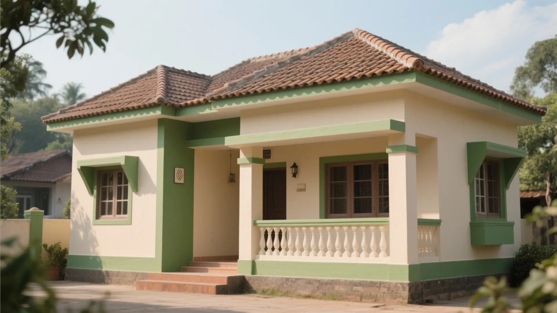 4. Two-Tone Beige and Olive