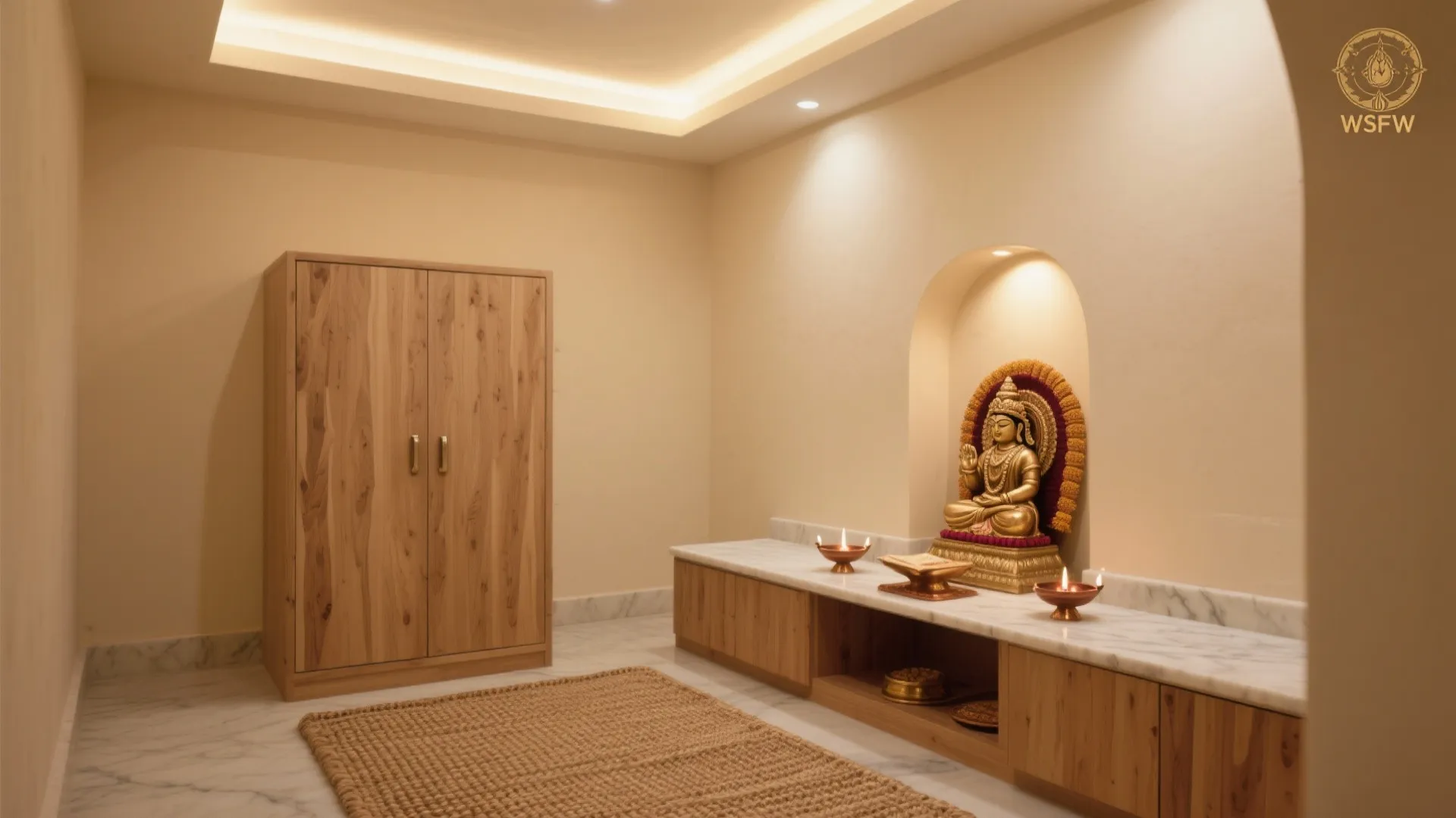 Earthy Beiges & Light Sandalwood Tones for Grounding