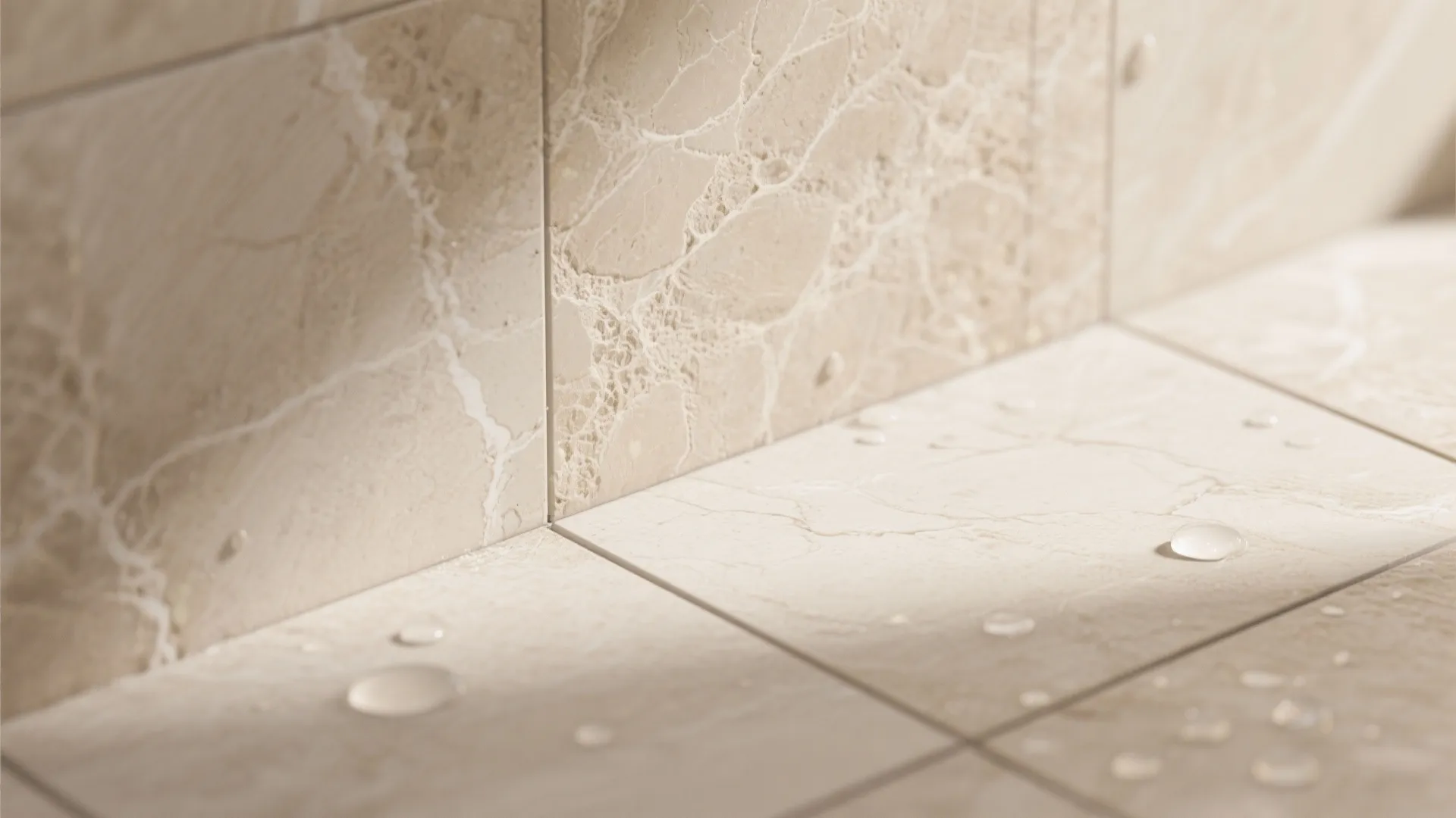 Stone-look and textured beige for depth