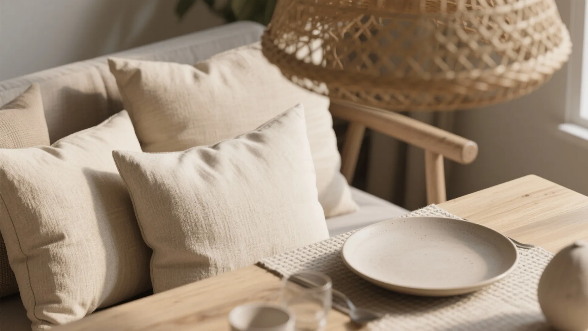 1. Monochrome Beige with Layered Textures