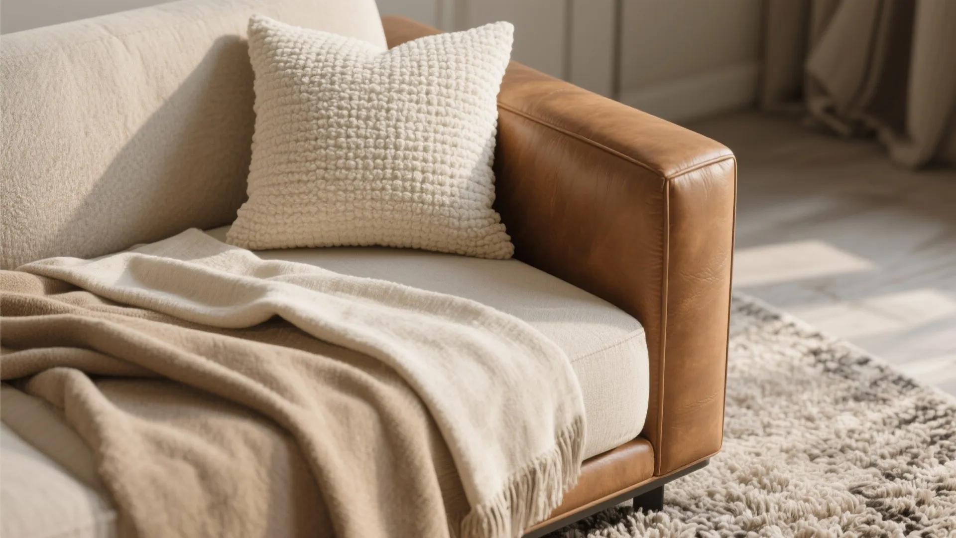 1. Monochrome Layering with Texture