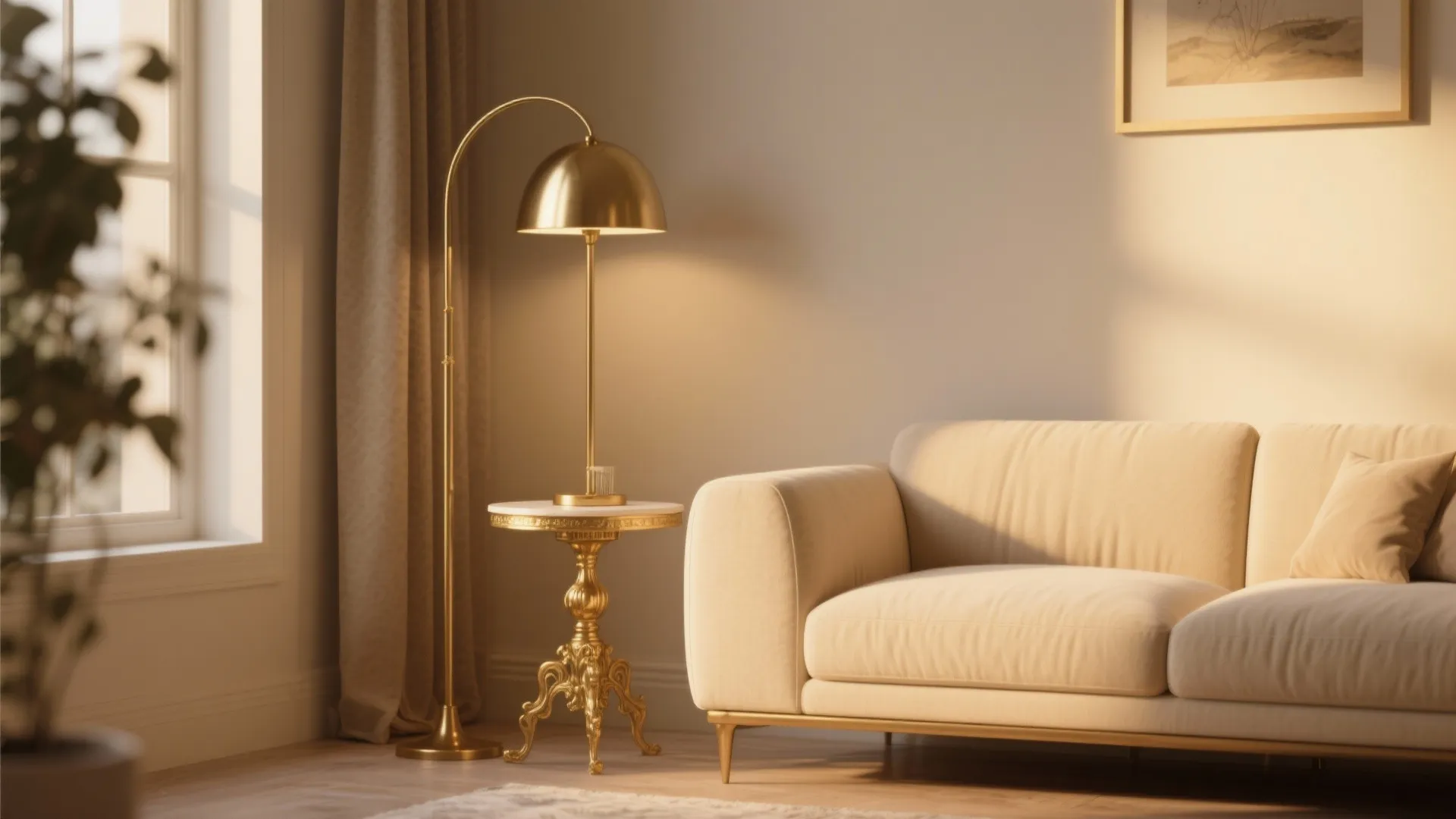 2. Accent with Warm Metals