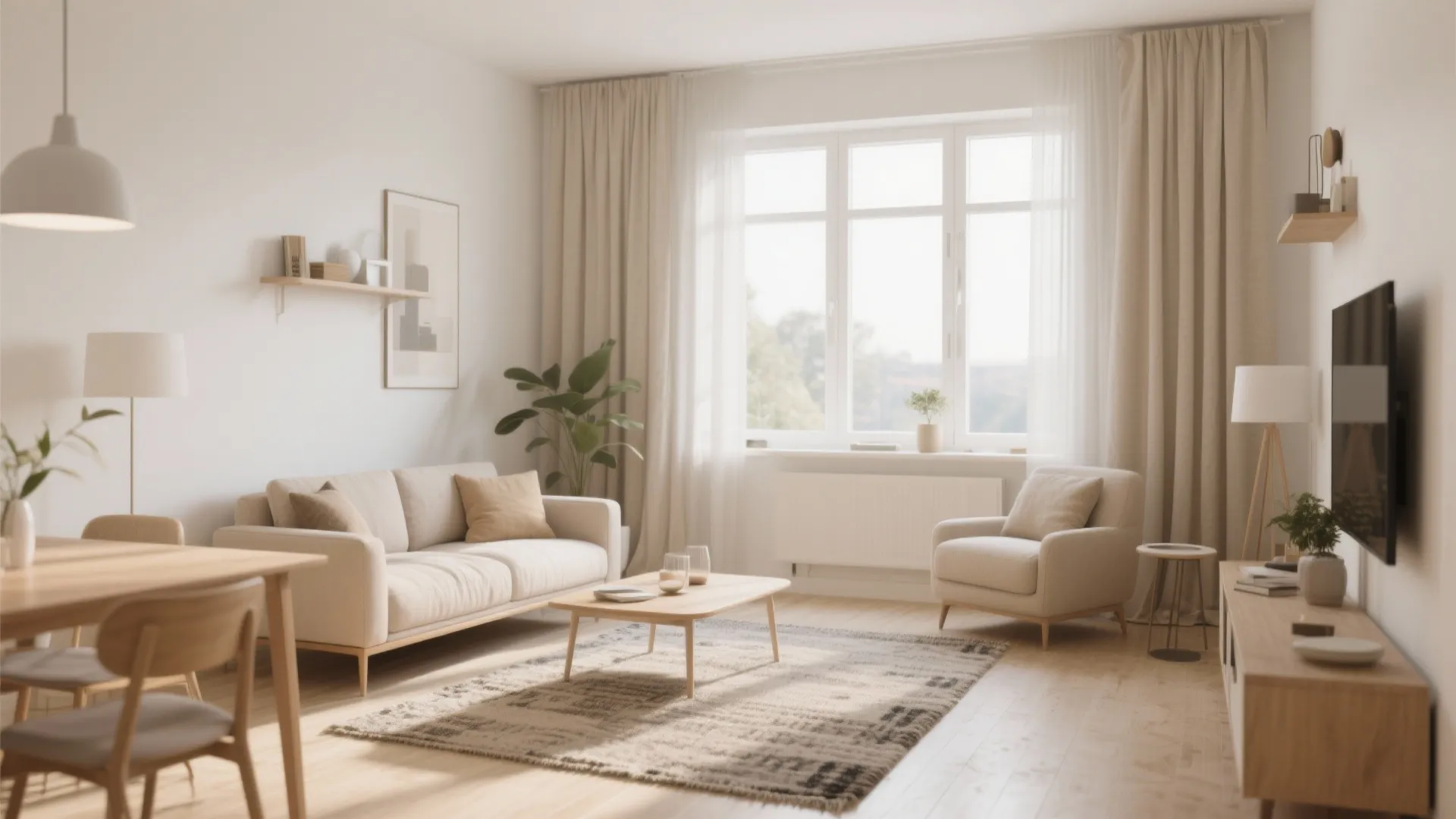 1. Soft Beige and Warm White Harmony