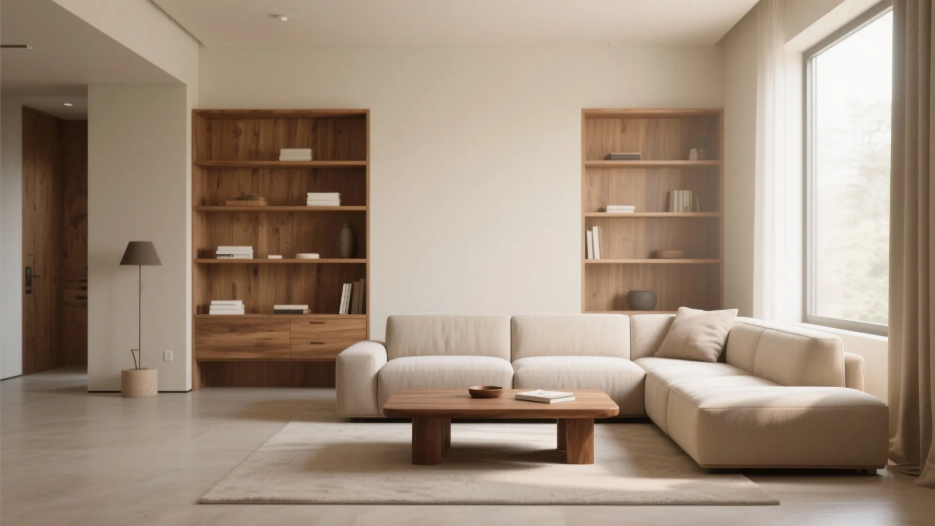 3. Warm Wood Accents