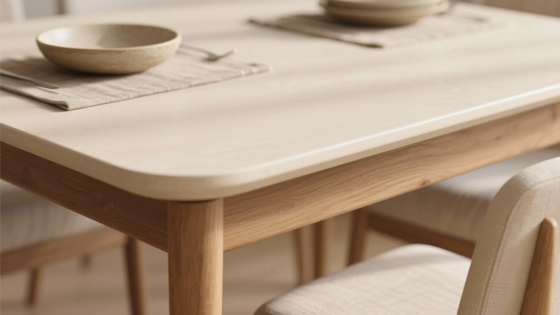 1. Warm wood-beige combo for layered texture