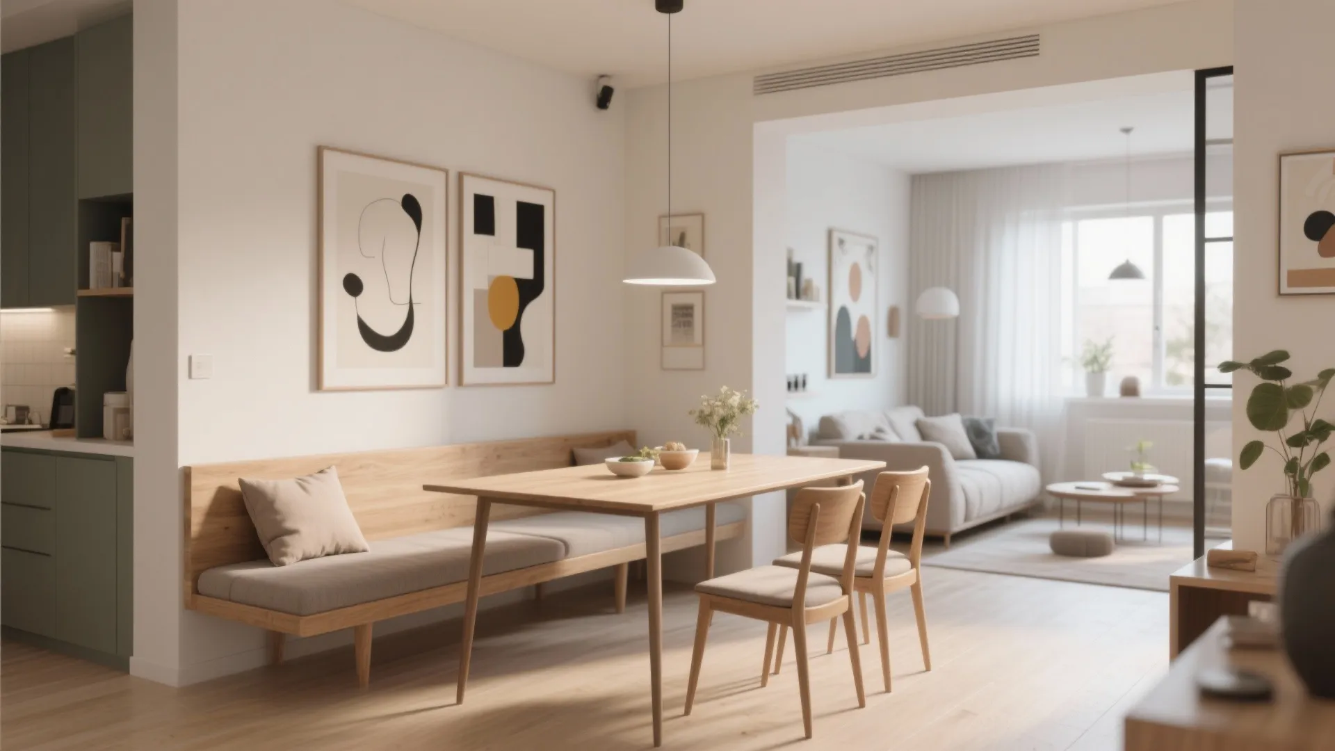 8. Dining Bench Against Wall