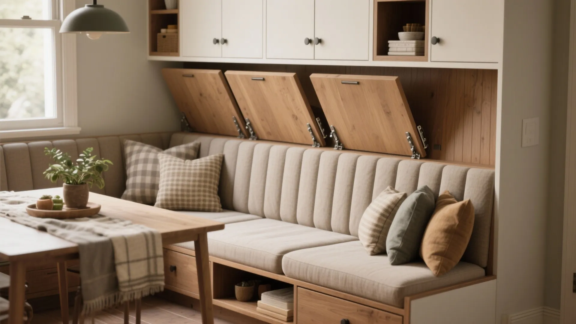 4. Multifunctional bench with back storage