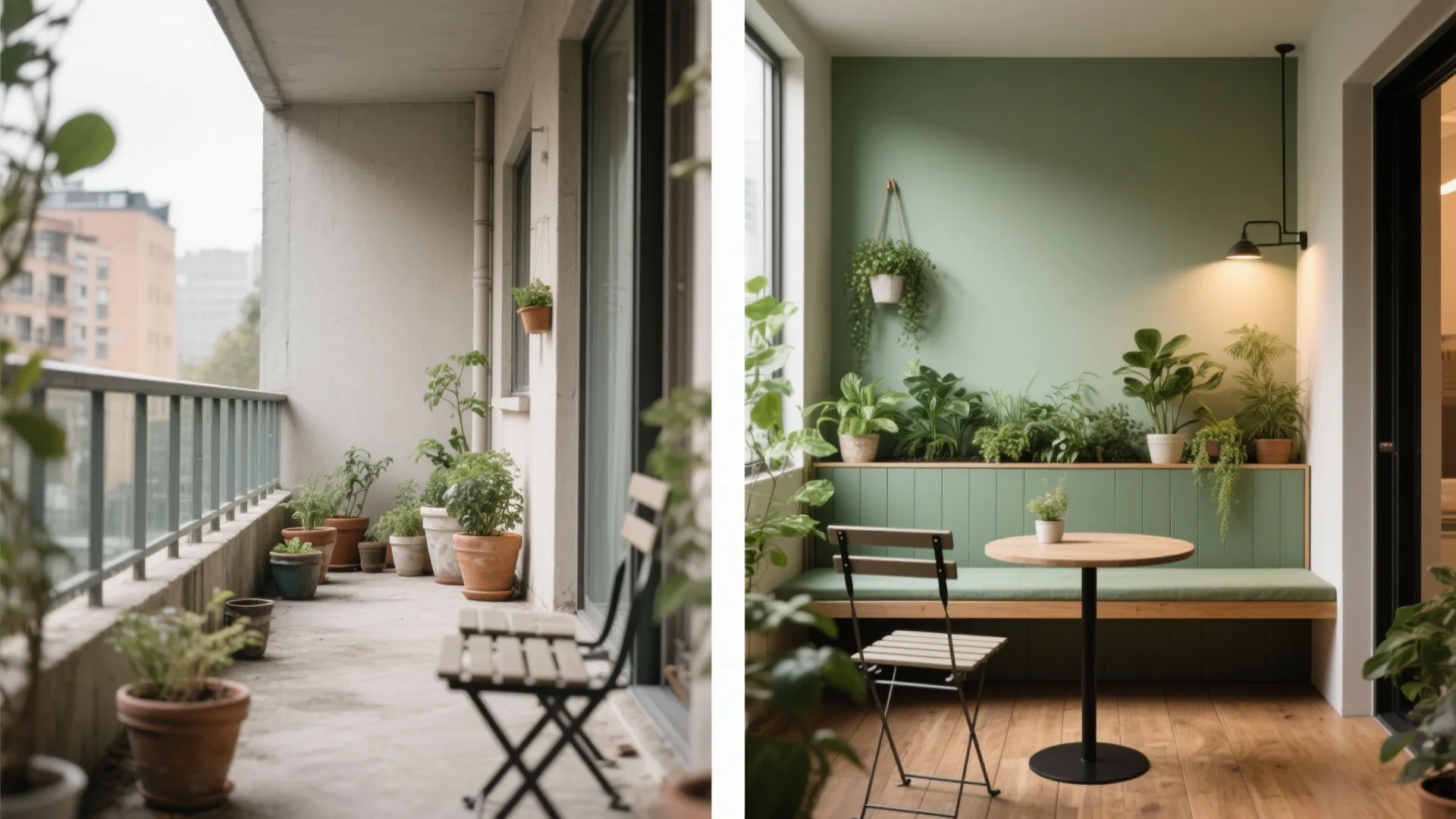 Compact Seating + Planter Combos