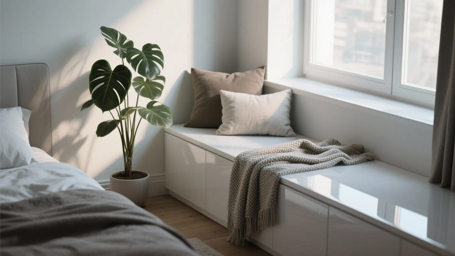 5. Accent Bench to Brighten Dark Corners