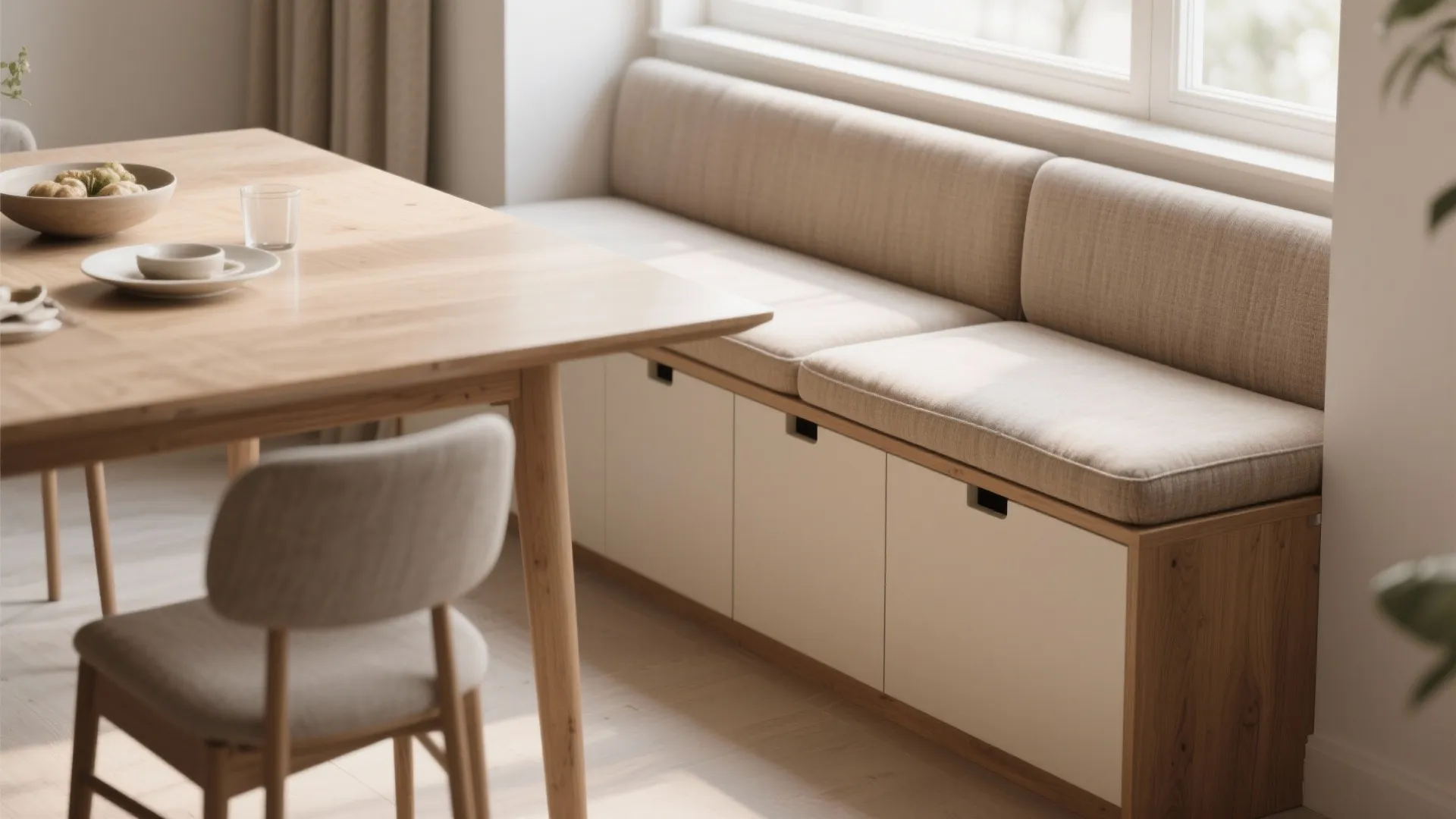 4. Dual-Purpose Bench Cabinets