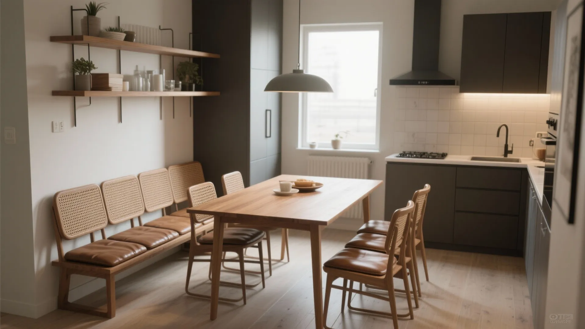 4. Bench and single chair combo