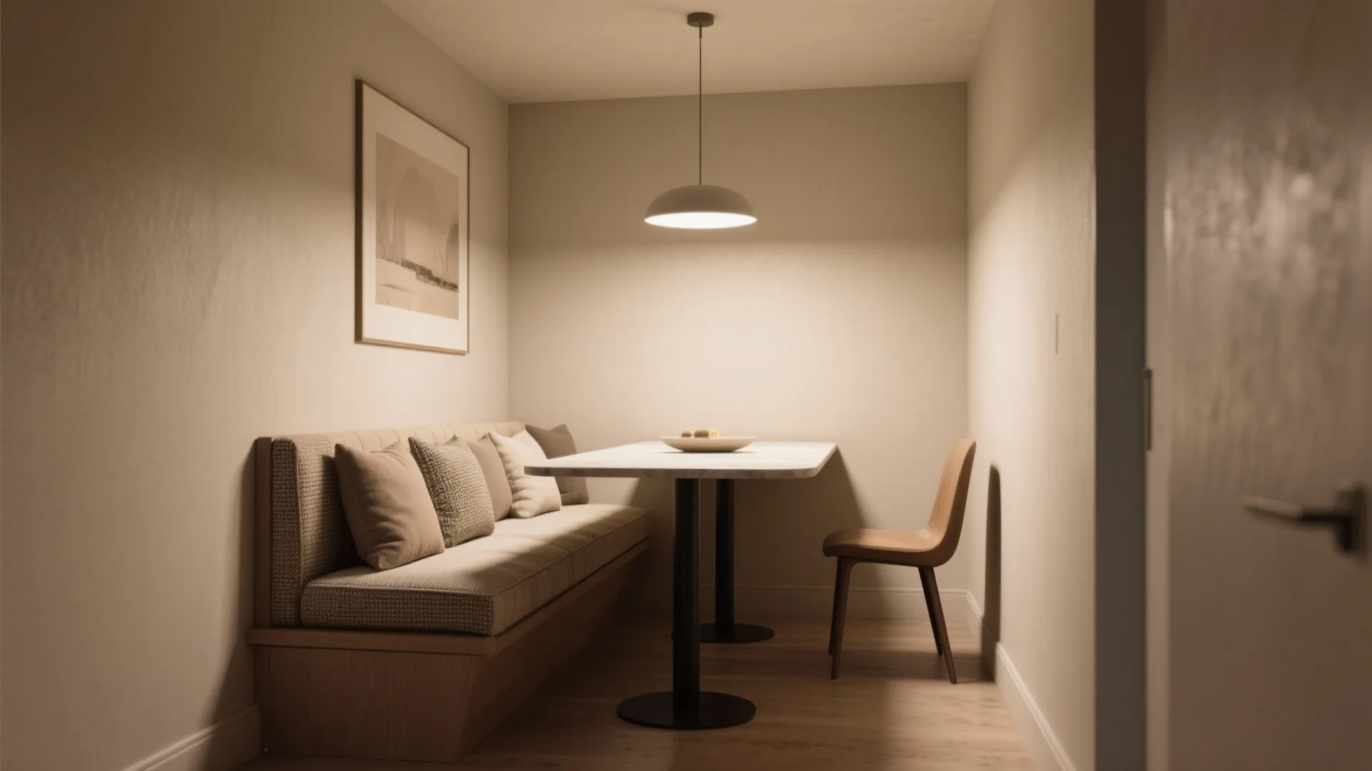 2. Bench + chair combo for flexibility