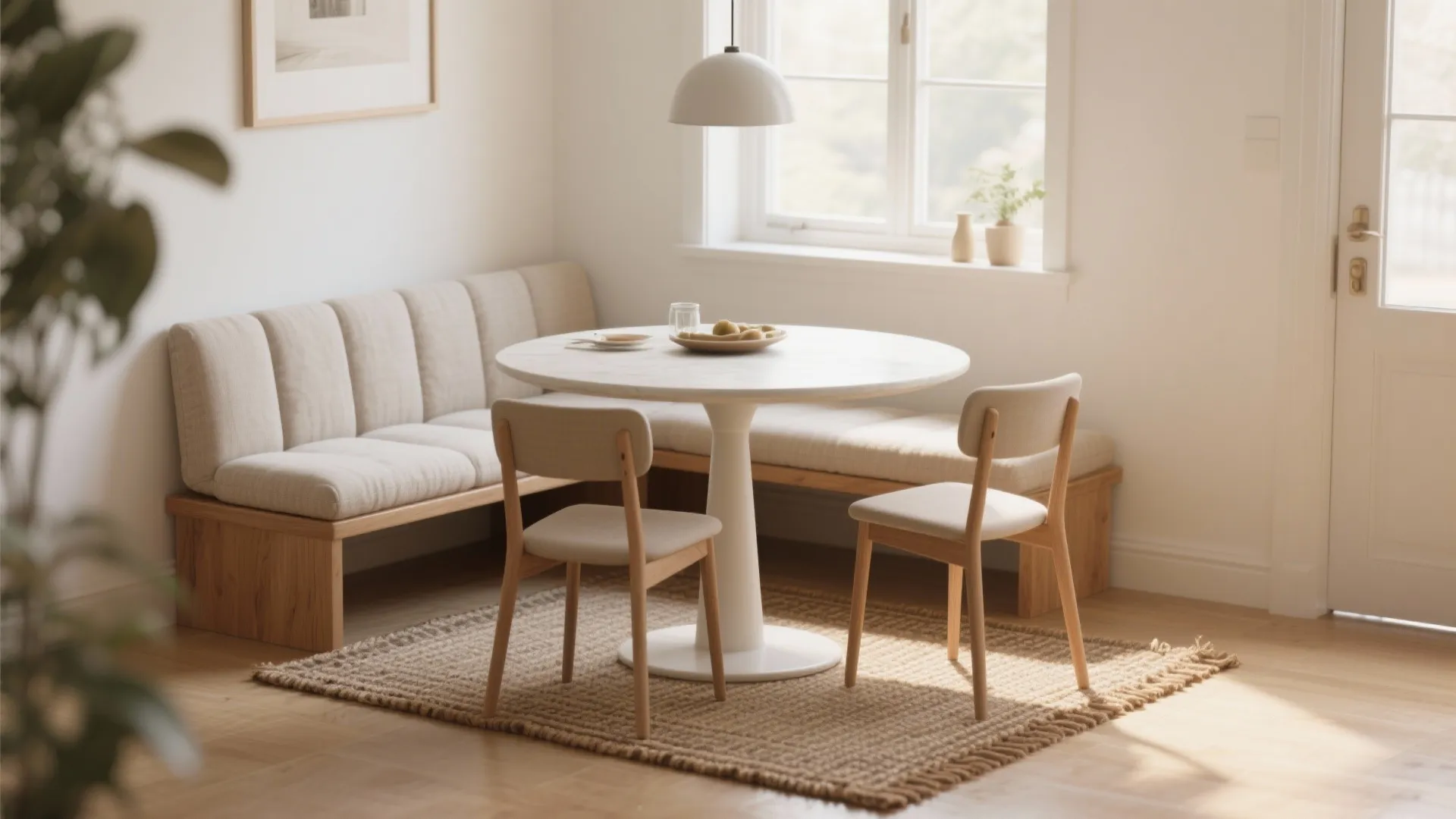 3. Mix benches and chairs for flexibility