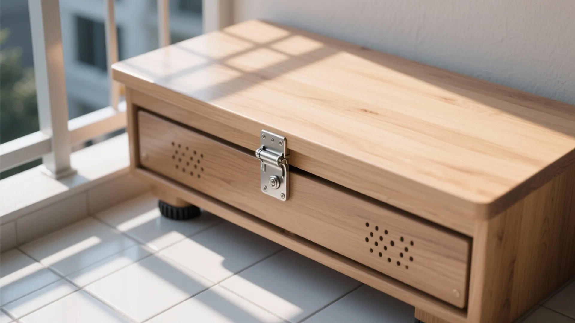 1) Minimal seating with hidden storage