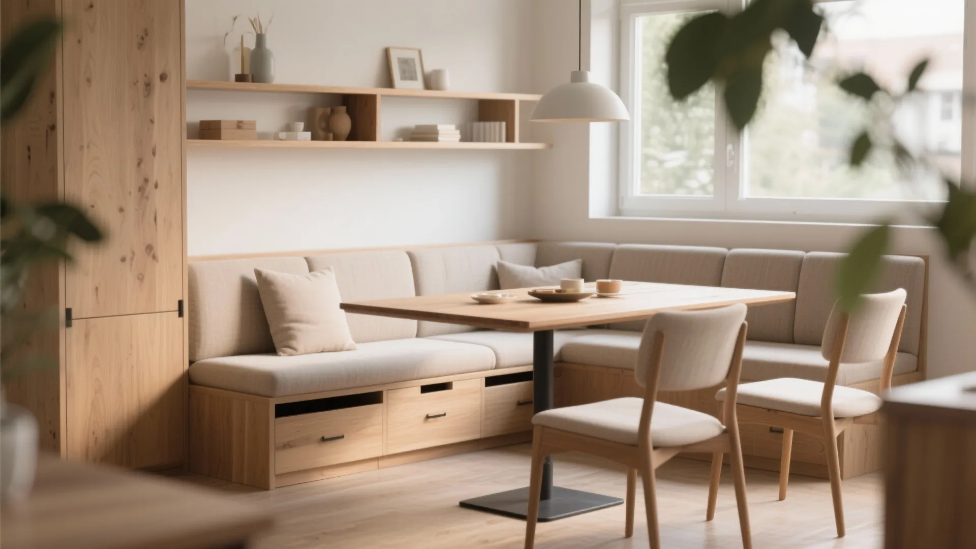 1. Built-in Bench Seating