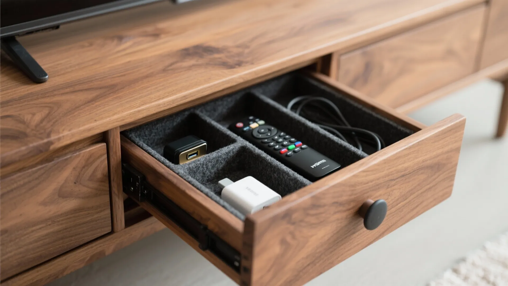 1) Low-Profile Bench with Hidden Storage