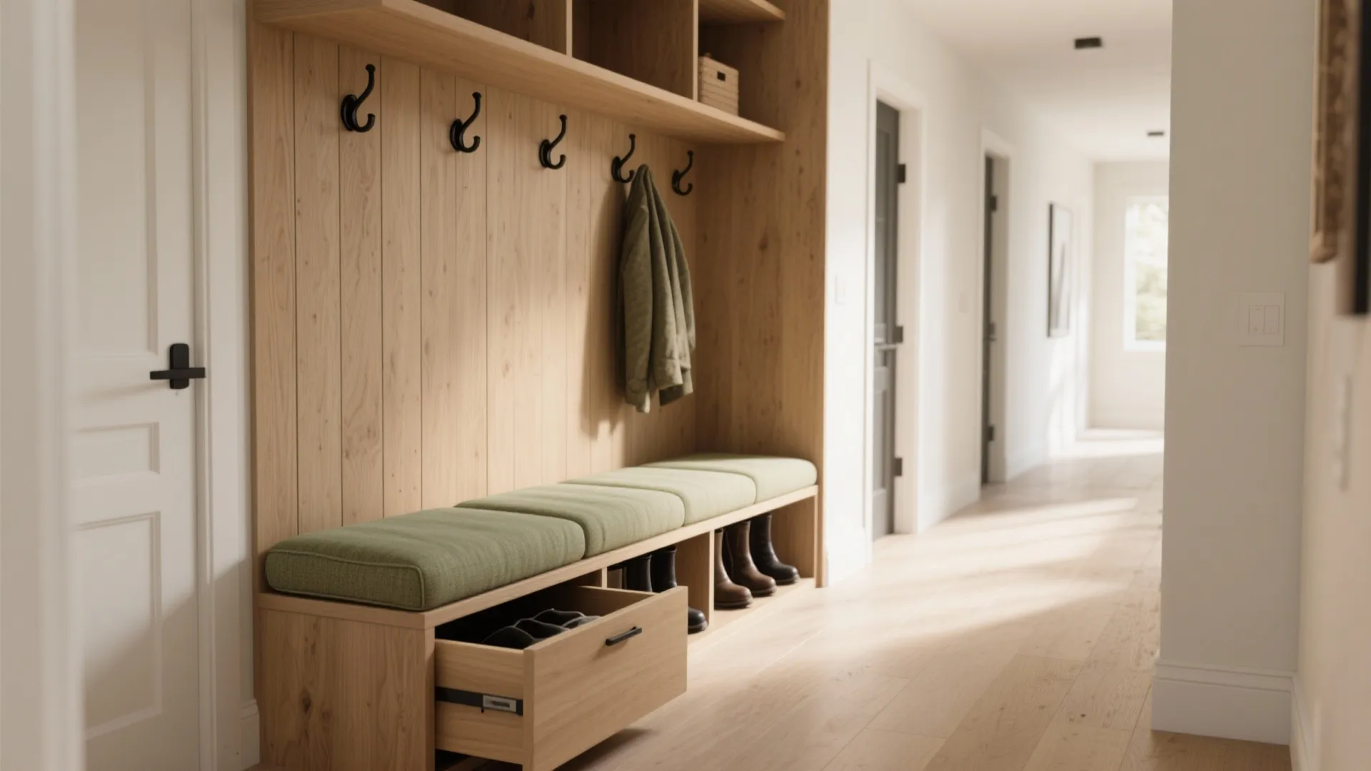 2) Built-In Bench Seating with Drawers