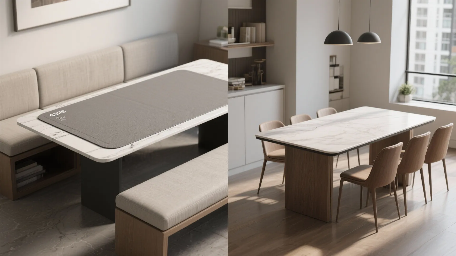 4. Custom-fit edges for bench seating and tight layouts