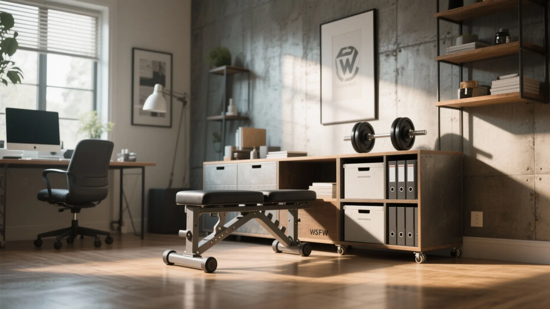 5. Convertible Bench & File Storage