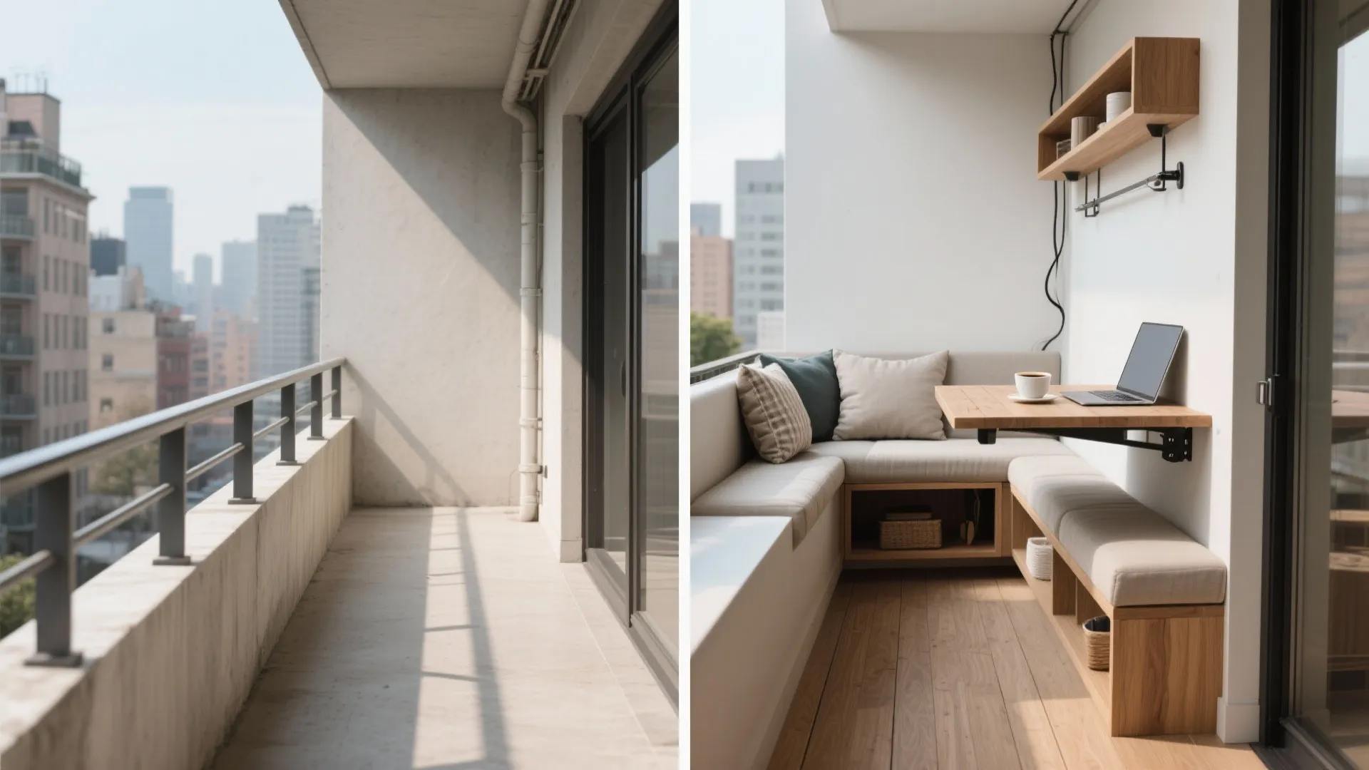 Built-in Seating and Fold-Down Surfaces