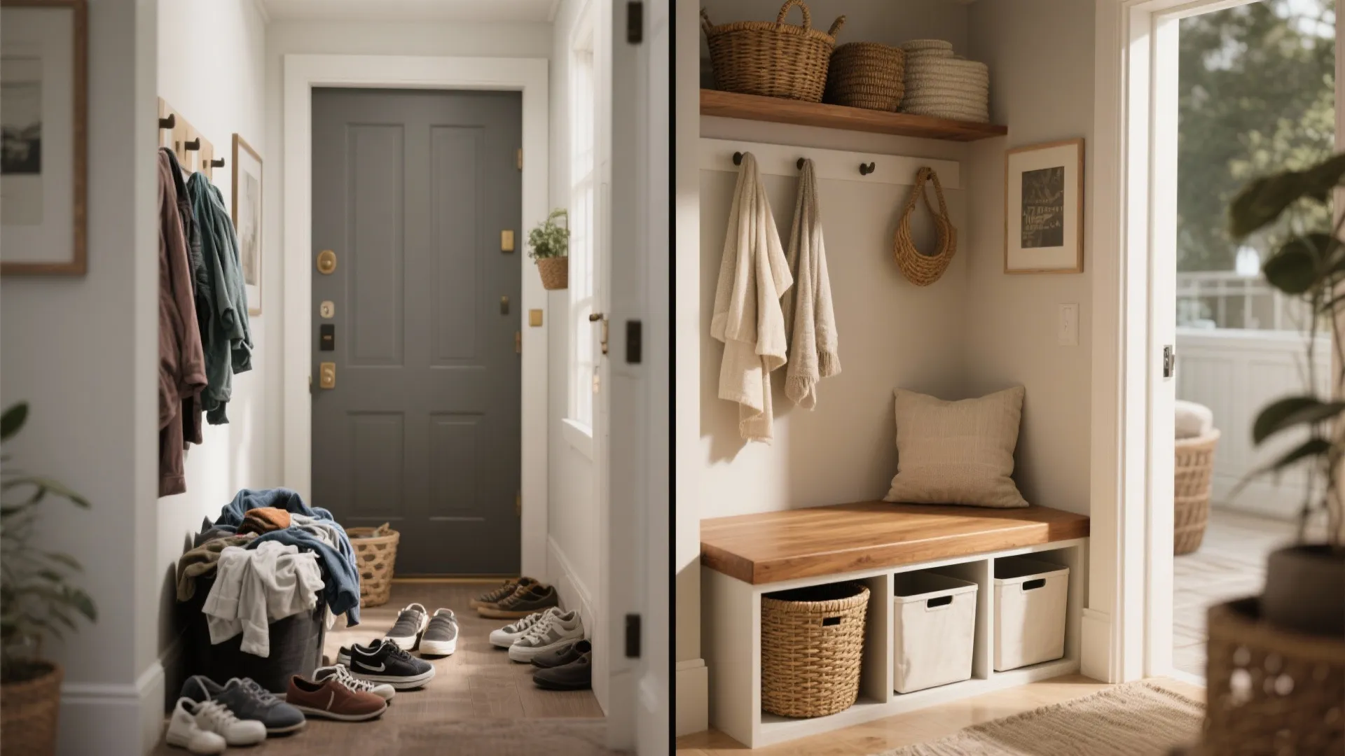 Multipurpose Bench Hampers