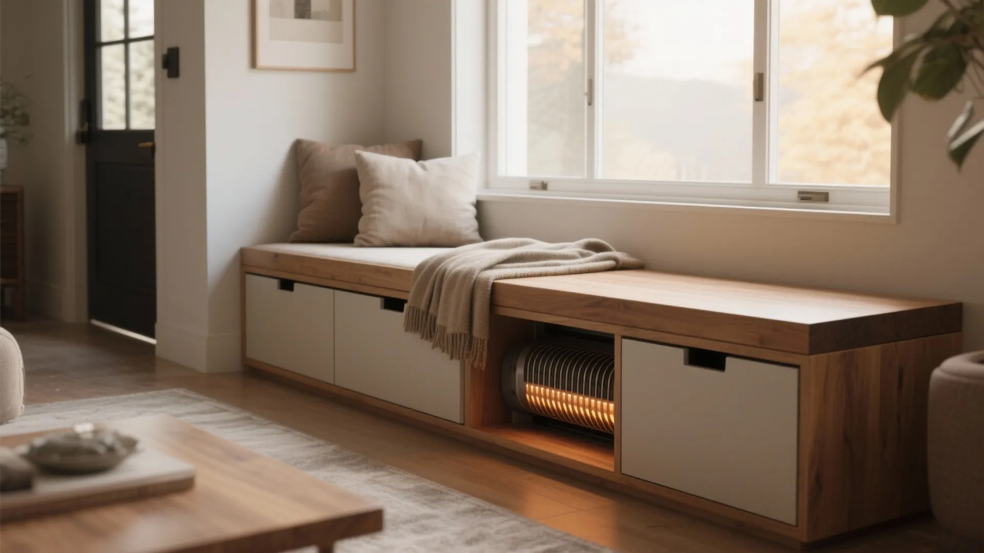 Dual-use bench heater
