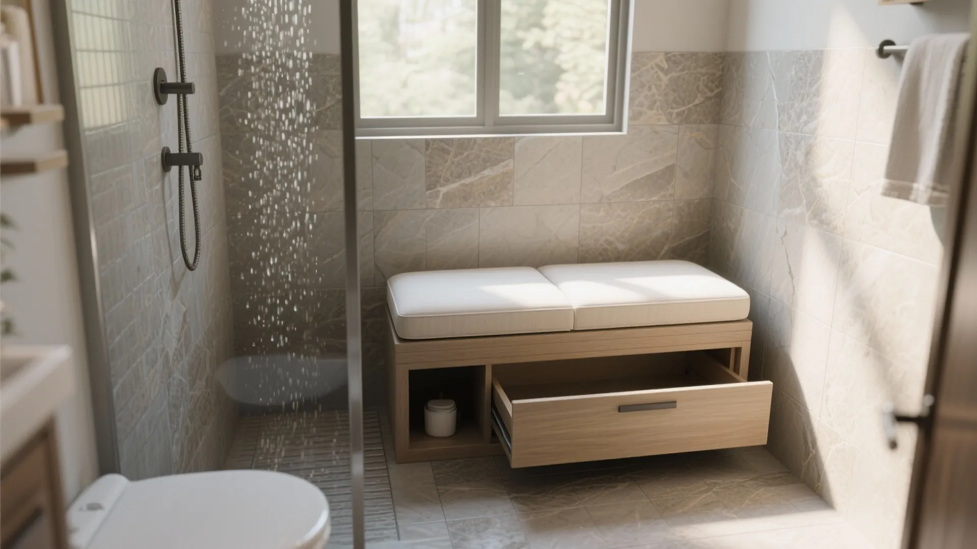 4. Bench with Hidden Storage