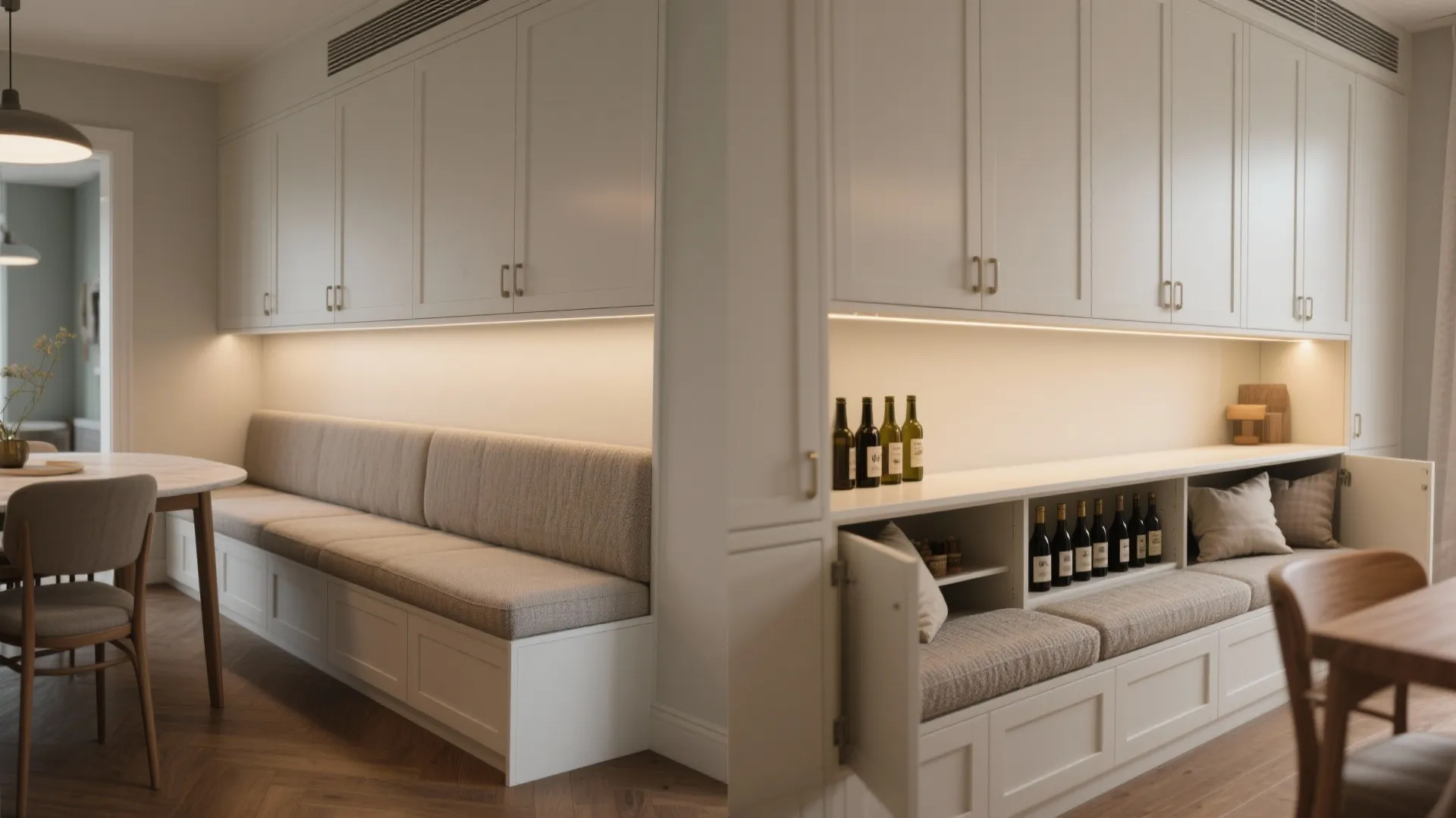 3. Convertible Bench with Hidden Storage