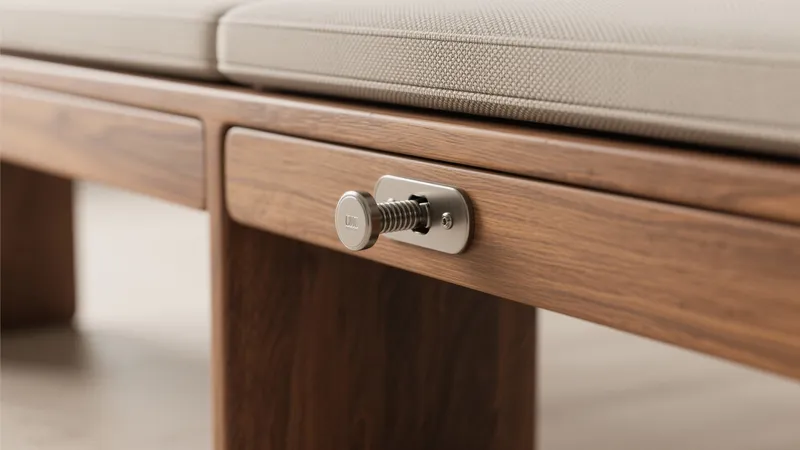 Modern Wooden Bench with Hidden Storage