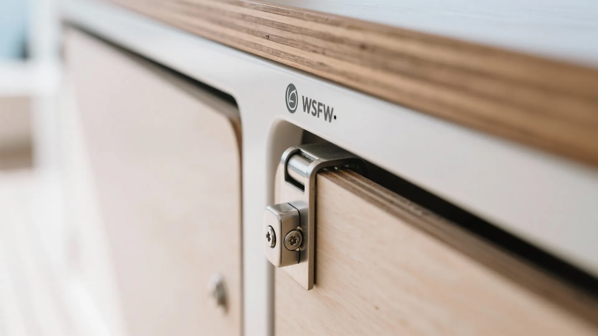 Fold-down workbench and cleaning station