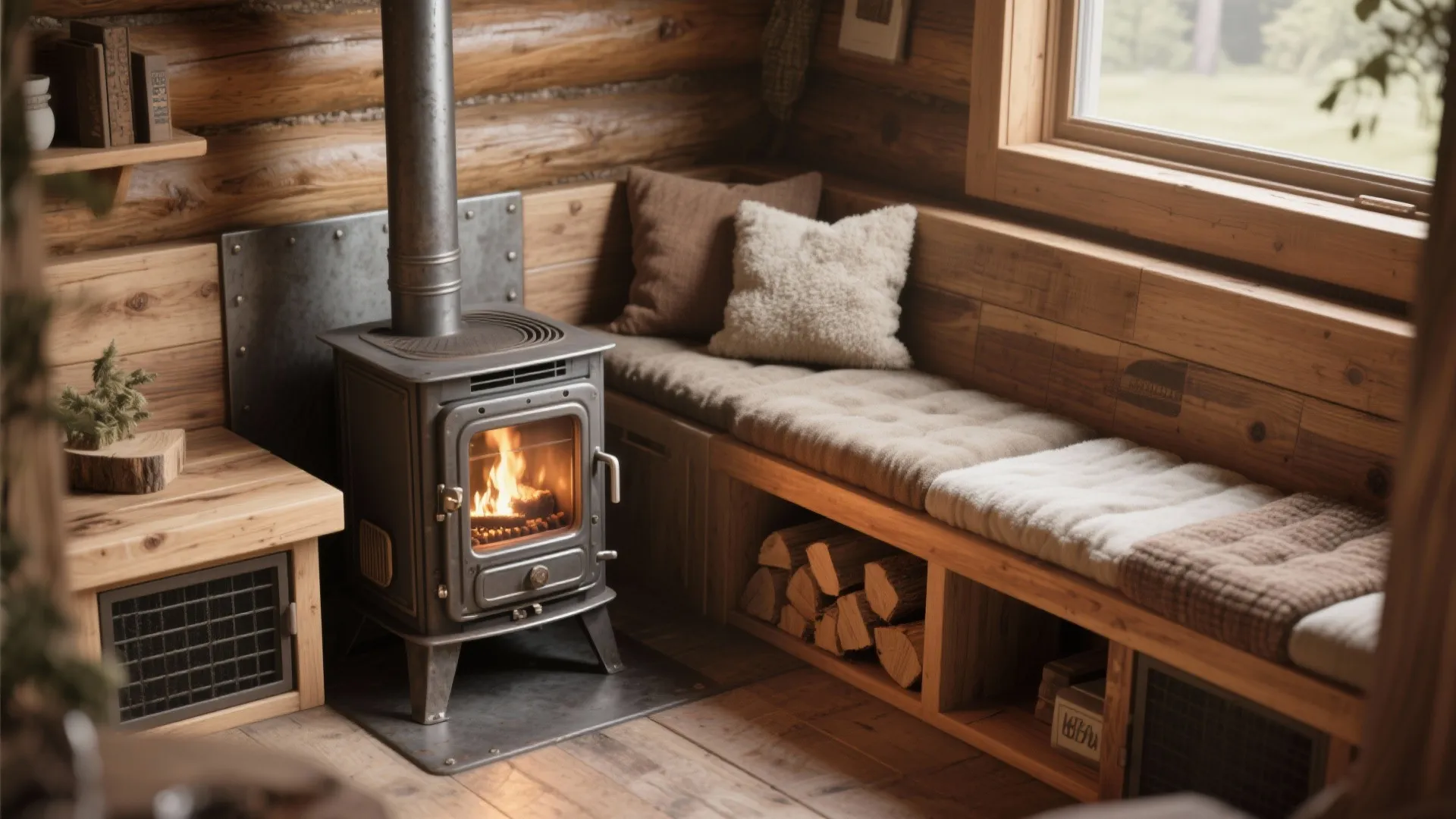 3. Bench-Integrated Stove