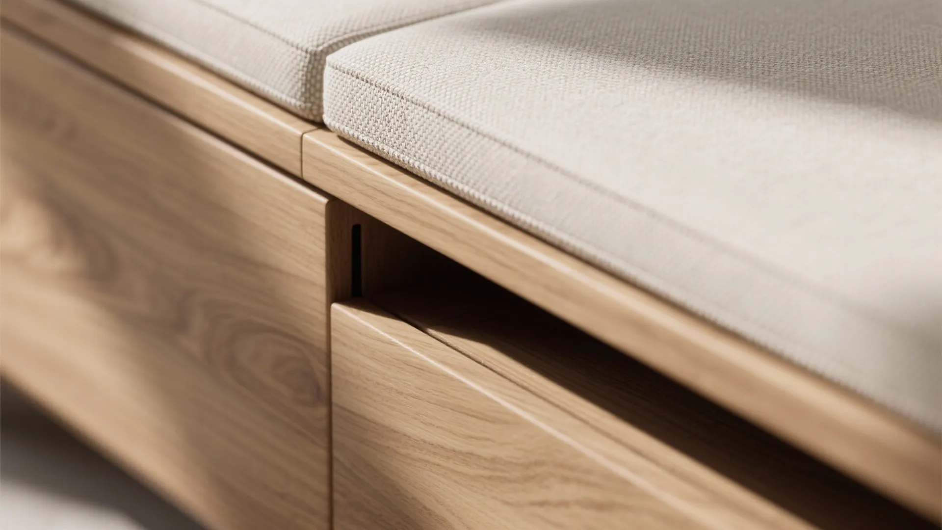 1) Minimal Built-in Bench with Hidden Storage