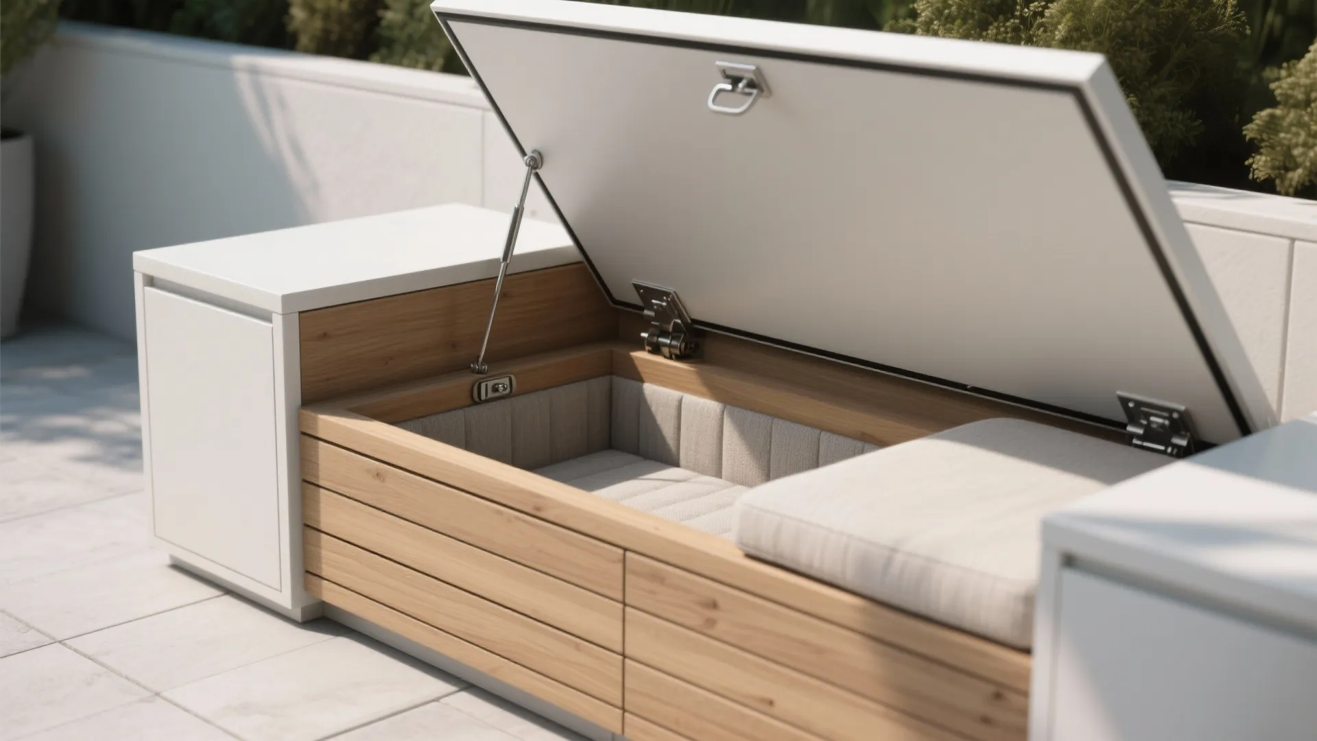 Minimalist Terrace Storage