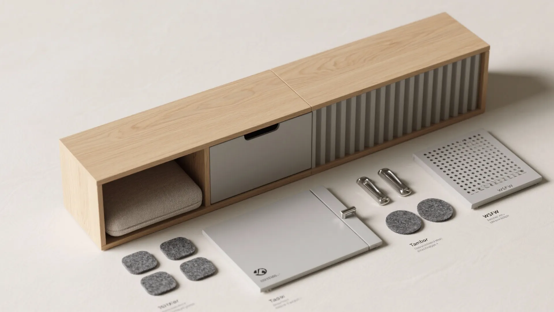 3) Built-In Storage Divider Bench