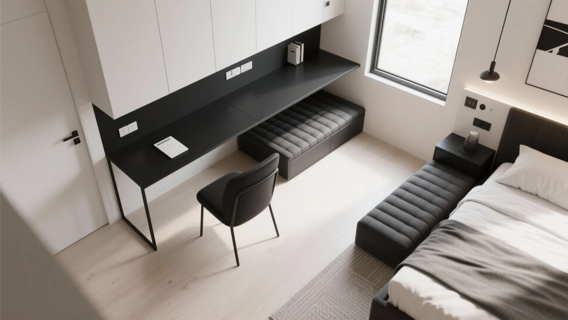 4. Go multifunctional in micro bedrooms