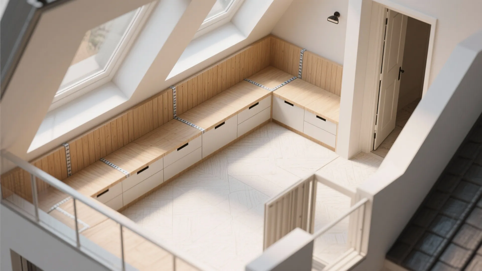 2) Low-Profile Furniture and Built-in Bench Seating